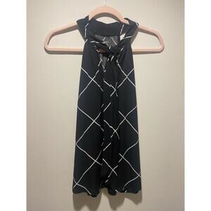 Lane Bryant black and white tip tank top
